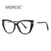 Gafas Anti-Luz Azul 2259 Estación Independiente Transfronteriza Calidad de Diseñador Montura Óptica Gafas Lisas Reductoras de Edad Personalizadas para Mujer