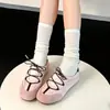 Zapatillas Mary Jane huecas que aumentan la altura 6 cm, Nuevos Zapatos Casuales Estilo Ballet Retro Verano 2026 para Uso al Aire Libre