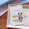 Pinza para el pelo de personaje de dibujos animados de resina Dongdaemun de Corea del Sur para niñas, Diadema grande con estampado explosivo de animales, Par de pinzas