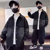 Jaqueta jeans vintage lavada para meninos, estilo primavera/outono, estilosa e legal, com gola lapela, design inspirado em roupas de trabalho, para crianças mais velhas, top casual da moda
