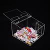 Caja de almacenamiento de productos acrílicos, caja de dulces, cubierta antipolvo para frutas, caja de exhibición de supermercado de acrílico