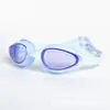 Óculos de natação à prova d'água e antiembaçantes para adultos, lentes de silicone galvanizadas, design com alça, ajuste confortável, atacado, adequados para vendas transfronteiriças e para pessoas com miopia