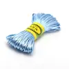 20 metros/2.5mm color de corbata china 5 hilos al por mayor alambre de cuerda tejido a mano para joyería DIY