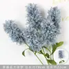 Flores artificiales Azul Niebla Salón de Bodas Flores de Seda Arreglo Floral de Boda Peonía Azul Rosa Abanico de Niebla Palma