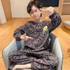 2025 Nuevo Otoño Primavera Delgado Manga Larga Lindo Niños Medianos y Grandes Pijamas Niños Dibujos Animados Conjunto Ropa de Casa