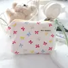 Bolsa de Monedas Linda con Lazo Estilo Coreano, Portatarjetas de Identificación Portátil, Portatarjetas, Bolsa de Maquillaje para Mujer de Alto Valor Estético, Bolsa Pequeña de Tela
