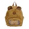 2026 Novo Modelo Mochila de Pelúcia Capivara para Meninas Presente de Aniversário Bolsa Ita Jk Escolar Bolsa Doce de Desenho Animado