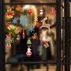 HM92047ds Adornos navideños Diseño de escena navideña Decoración Pegatinas para ventanas de vidrio Pegatinas para ventanas Pegatinas de pared navideñas