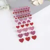 Pegatinas Brillantes para el Día de San Valentín, Pegatinas para el Día de San Valentín, Pegatinas de Polvo Dorado, Pegatinas de Corazón, Pegatinas DIY con Logos Impresos Personalizados