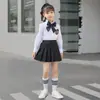 Nuevos Uniformes Escolares de Jardín de Niños, Uniformes para Fotos de Graduación, Uniformes para el Coro del 1 de Junio, Uniformes de Clase para Estudiantes de Primaria, Conjuntos de Falda con Tirantes
