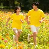Camisetas Personalizadas de Algodón Puro para Ropa de Trabajo con Impresión de Logo, Uniformes de Clase Personalizados de Manga Corta y Cuello Redondo, Camisetas Publicitarias Culturales al por Mayor