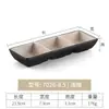 Utensilios para Barbacoa Japonesa y Coreana, Platos para Condimentos de Uso Comercial, Platos para Salsas de Condimentos para Hot Pot, Divididos en Dos o Tres Compartimentos, Platos para Snacks, Platos para Ingredientes Pequeños, Platos para Guarniciones