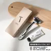 Cepillo de dientes desechable de alta gama para hotel con set de pasta de dientes, Empaque de papel de caña de azúcar ecológico, Cerdas suaves, Cabezal ancho