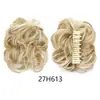 Peluca para Mujer Pinza de Agarre Anillo para el Cabello Paquete de Cabello Moño Bola Disco Flor Cabello Corto Rizado Pinza de Agarre Flor Capullo Esponjoso Anillo Grande para el Cabello
