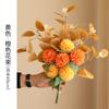 Florero de Cerámica, Arreglo Floral, Decoración para Sala de Estar, Decoraciones de Mesa al por Mayor, Muebles para el Hogar, Flores de Primavera Simuladas de Isla y Plantas Verdes