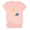 Amazon eBay sitio independiente moda casual para mujer "odio a la gente" camiseta de manga corta con cuello redondo para exportación