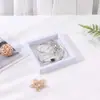 Caixa suspensa de filme PE do fabricante para anéis, pulseiras, colares e outras joias; caixa de embalagem de joias transparente, simples e de alta qualidade