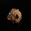 Anillo de Aleación de Bronce Vintage para Transmisión en Vivo Transfronteriza, Estilo Palacio Retro, Sensación de Alta Gama, Estilo Diseñador para Mujer, 25 Anillos Nuevos