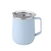 Vaso de Agua con un Toque de Lujo Ligero y de Alta Gama para Oficinistas y Estudiantes, Taza de Acero Inoxidable con Alto Valor Estético para Chicas, Vaso de Agua Aislado con Popote