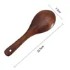 Cuchara de arroz de cabeza redonda Ke Mu sartén antiadherente utensilios de cocina de madera cuchara de arroz de madera utensilios de cocina fabricantes de cucharas de arroz al por mayor