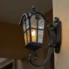 Lámpara de Pared para Exteriores Lámpara Solar de Pared Impermeable Balcón Villa Exterior Lámpara de Portón Antiguo Europeo Patio Candelabro Francés