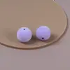 16mm Dulce Versátil Colorido Felpa Agujero Recto Cuentas Redondas DIY Hecho a Mano Accesorio para el Cabello Pulsera Accesorios de Joyería Al por Mayor