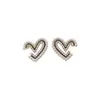 Pendientes cuadrados de aguja de plata 925 para mujer, ligeros, de lujo, pequeños, estilo Chanel, 2024, nuevos y elegantes, pendientes de amor.