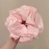 Lazo para el cabello suave y de alta gama, Moño para el cabello estilo perezoso, Estampado de leopardo Nuevo Scrunchie Grande 2026