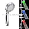 Chuveiro de cor luminosa LED com controle de temperatura de três cores, sensível à temperatura/colorido, bico de chuveiro luminoso 8008-A14