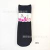 Calcetines de encaje Crescent Spring 209 para mujer, calcetines de encaje de verano, calcetines estampados de alambre de acero fino de media caña, par de calcetines para mujer