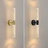 Luminária de parede moderna minimalista para cabeceira de quarto corredor corredor parede de fundo decoração criativa luminária de parede de tira longa minimalista nórdica ferro