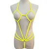 Lencería Sexy Mini Traje de Baño Traje de Baño de una Pieza Traje de Baño Sexy Transparente de una Pieza Bikini de Tres Puntos Traje Europeo y Americano