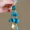 Pulseira de Concha Estrela-do-Mar Azul para Meninas Praia Única Linda Boêmia Acessório de Alto Padrão Nicho Joia de Mão para Feriado