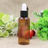 Botella cuentagotas de PET de 50 ml para aceite esencial tapa de color brillante botella de plástico botella para mezclas botella para rellenar botella de aceite esencial botella para cosméticos para rellenar