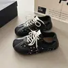 Nuevos Zapatos Mary Jane Individuales Otoño/Invierno 2026 Zapatos Planos Versátiles de Boca Baja para Mujer Casual con Faldas Zapatos Pequeños de Cuero