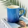 Caneca de cerâmica degradê personalizada 300ml para café, bebida, chá, caneca simples e criativa, atacado