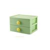 Caja de almacenamiento con botones redondos de 2, 3 y 4 capas, tipo cajón, para escritorio, para artículos diversos de estudiantes