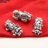 Accesorios de Plata de Ley 99 Pies Cuentas de Plata Candado de Plata Colgante de Serpiente Pequeña Accesorios Vintage Viejo Plata Dura 3D Materiales Hechos a Mano DIY