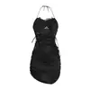 Lencería Sexy Tallas Grandes con Diseño Fruncido que Ceñe la Cintura, Camisón Transparente de Cuello Halter con Escote Seductor y Vestido sin Tirantes