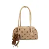 Bolsa tote única e estilosa, nova coleção 2026, design simples de bolinhas, adequada para o dia a dia, grande capacidade, bolsa de ombro feminina