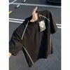 Comércio Exterior Verão Fino Estilo Montanha Esportes ao Ar Livre Camiseta Meio Zíper Secagem Rápida Feminina Respirável Proteção Solar Roupa de Ciclismo Manga Curta Masculina