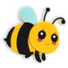 Bolígrafo de punta redonda accesorios con cuentas papelería divertida diy joyería de dibujos animados PVC abeja cuentas desmontables en stock venta al por mayor