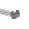 Cuchillo Redondo de Fondo Profesional con Mango de 1/4, Cuchillo Redondo de Cabeza Plateado-Negro, Cuchillo Redondo de Fondo para Encaje, Cuchillo para Carpintería, Cuchillo de Relieve Semicircular para Carpintería