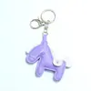 Huayang Hecho a Medida Inmediatamente Cuero Rico Colgante Caballo Pequeño Llavero DIY Colgante Adorno PU Llavero Venta al por Mayor