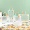 Bolsas de Mano Transparentes de PP al por Mayor, Bolsas de Regalo Transparentes para Graduados y Cumpleaños, Bolsas de Regalo de Empaque Plástico Esmerilado, Logo Personalizado