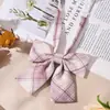 Pajarita JK Estilo Universitario Femenino Uniforme de Niña Cuello Infantil Flor Gratis Pajarita para Foto de Graduación Camisa de Niño