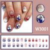 Comércio Exterior Rosto Brilhante Vermelho e Azul Combinação de Cores Pó Flash Peças de Arte para Unhas Dia da Independência Americana Estrela de Cinco Pontas Nicho Uso Armadura