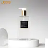 Garrafa Plana de PETG de Parede Grossa e Fundo Grosso, de Um Passo, para Shampoo e Gel de Banho, 300ml
