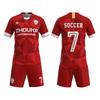 Jersey de fábrica fuente personalizado para partido de fútbol, entrenamiento, uniforme de equipo, impresión por sublimación, traje de fútbol de secado rápido personalizado