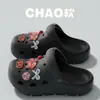 Sandálias perfuradas com suporte para arco alto e calcanhar negativo para mulheres, uso externo de verão, sandálias de sola grossa para fitness e escalada para pés chatos, atacado feminino